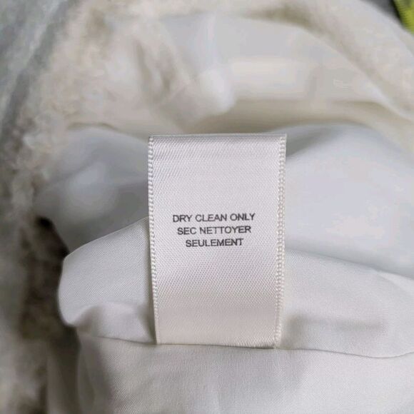 Rebecca Taylor Zip Tweed Combo Dress Sleeveless Size 10 Frayed‎ Edges Zippers - Picture 10 of 14